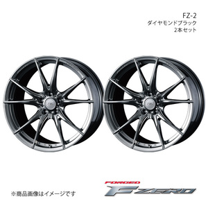 F ZERO/FZ-2 JEEP パトリオット MK74 アルミホイール2本セット【18×7.5J 5-114.3 INSET38 ダイヤモンドブラック】0038997×2