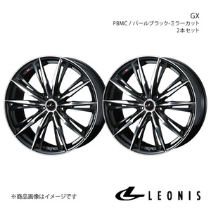 LEONIS/GX ウィッシュ 20系 アルミホイール2本セット【15×6.0J 5-100 INSET45 PBMC】0039336×2