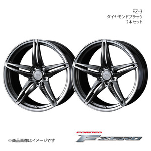 F ZERO/FZ-3 GS 10系 4WD アルミホイール2本セット【18×8.0J 5-114.3 INSET45 ダイヤモンドブラック】0039460×2