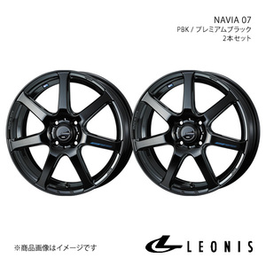 LEONIS/NAVIA 07 デリカD:2 MB15S アルミホイール2本セット【15×4.5J 4-100 INSET45 PBK】0039554×2