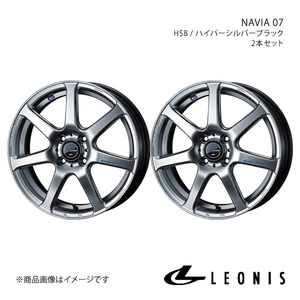 LEONIS/NAVIA 07 ワゴンR MH34S/MH44S アルミホイール2本セット【15×4.5J 4-100 INSET45 HSB】0039555×2