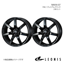 LEONIS/NAVIA 07 ステップワゴン RG1/RG3 アルミホイール2本セット【17×6.5J 5-114.3 INSET53 PBK】0039564×2_画像1