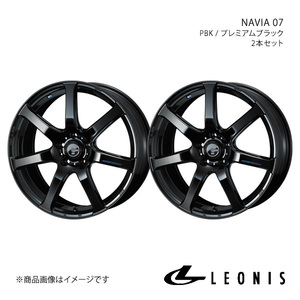 LEONIS/NAVIA 07 スカイライン V35セダン アルミホイール2本セット【17×7.0J 5-114.3 INSET42 PBK】0039568×2