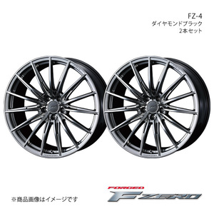 F ZERO/FZ-4 クラウンマジェスタ 200系 4WD アルミホイール2本セット【18×7.5J 5-114.3 INSET38 ダイヤモンドブラック】0039831×2