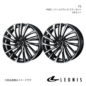 LEONIS/FS ウィッシュ 10系 アルミホイール2本セット【15×6.0J 5-100 INSET45 PBMC】0039960×2