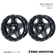 WEDS-ADVENTURE/MUD VANCE 07 パジェロ V80/90系 ワイド+4pot ホイール2本セット【17×8.0J 6-139.7 INSET20 FULL MAT BLACK】0040538×2_画像1