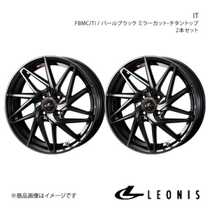 LEONIS/IT ワゴンR MH23S アルミホイール2本セット【14×4.5J 4-100 INSET45 PBMC/TI】0040553×2