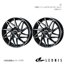 LEONIS/IT カローラアクシオ 140系 15インチ車 アルミホイール2本セット【17×6.5J 4-100 INSET42 PBMC】0040583×2_画像1