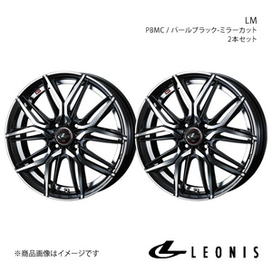 LEONIS/LM サクラ B6AW アルミホイール2本セット【14×4.5J 4-100 INSET45 PBMC】0040767×2