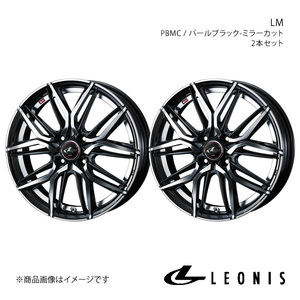 LEONIS/LM ヴィッツ 130系 純正タイヤサイズ(175/65-15) アルミホイール2本セット【15×5.5J 4-100 INSET43 PBMC】0040775×2