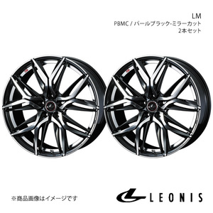 LEONIS/LM シーマ F50 FR アルミホイール2本セット【16×6.5J 5-114.3 INSET40 PBMC】0040794×2