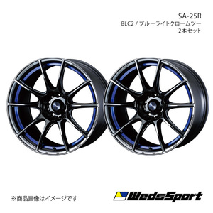 WedsSport/SA-25R ヤリス PH10/PA10/210系 14インチ車 アルミホイール2本セット【17×7.0J 4-100 INSET43 BLC2】0073833×2