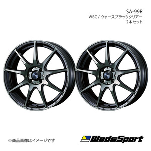 WedsSport/SA-99R デイズルークス B21A アルミホイール2本セット【15×5.0J 4-100 INSET45 WBC】0073860×2