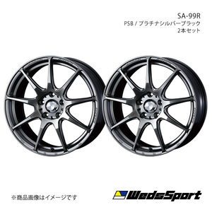 WedsSport/SA-99R ロードスター ND系 標準キャリパー アルミホイール2本セット【16×6.5J 4-100 INSET42 PSB】0073867×2