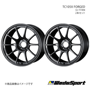 WedsSport/TC105X FORGED クラウンマジェスタ 210系 4WD アルミホイール2本セット【18×8.5J 5-114.3 INSET43 EJ-TITAN】0073958×2