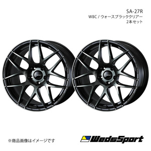 WedsSport/SA-27R アクア P10系 純正タイヤサイズ(185/60-15) アルミホイール2本セット【15×6.0J 4-100 INSET38 WBC】0074158×2