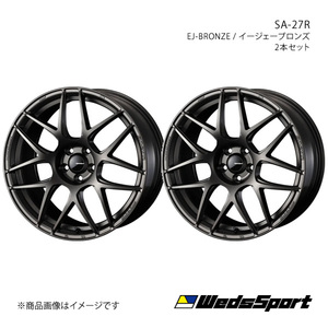 WedsSport/SA-27R ロードスターRF NDERC ブレンボキャリパー アルミホイール2本セット【17×6.5J 4-100 INSET42 EJ-BRONZE】0074163×2