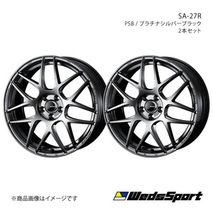 WedsSport/SA-27R ライフ JC1/JC2 アルミホイール2本セット【15×5.0J 4-100 INSET45 PSB】0074201×2