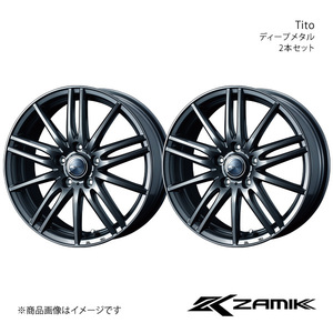 Zamik/Tito ティアナ L33 アルミホイール2本セット【16×6.5J 5-114.3 INSET47 ディープメタル】0037592×2