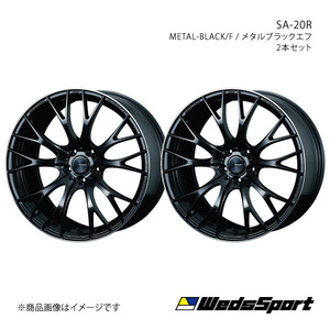 WedsSport/SA-20R アルファード 30系 ～2018/1 純正タイヤ(245/40-19) ホイール2本【19×8.5J 5-114.3 INSET38 METAL BLACK/F】0072783×2