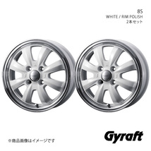 Gyraft/8S シエンタ 80系 アルミホイール2本セット【15×5.5J 4-100 INSET42 SILVER/RIM POLISH】0041423×2_画像1