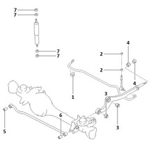 SIBERIAN BUSHING テンションロッド用ウレタンブッシュ サファリ Y61 Fr サスペンション 2個 2-11-037 A 460 352 04 65/54476-VB000/E4476_画像3