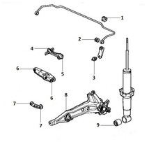 SIBERIAN BUSHING アームコンプリート用ウレタンブッシュ インテグラ DC2 Rr サスペンション 1個 7-06-360 MR954166/52390-SK7-010/52390-_画像3