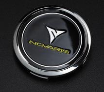 NOVARIS/BEONDE VF シーマ F50 4WD アルミホイール2本セット【18×8.0J 5-114.3 INSET42 グロスガンメタ/ポリッシュ】0040073×2_画像2