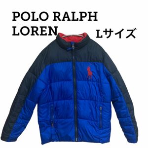 ポロ ラルフローレン ダウン コットン ジャケット POLO ブルー ブラック RALPH LAUREN