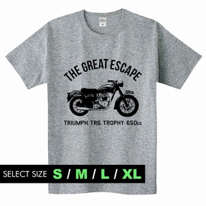 S～XL 杢【新品・即決】 スティーブ・マックイーン Steve McQueen 大脱走 映画 ブリット ロック パロディ バイク バイカー 50s 60s Rock