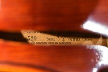 SUZUKI/スズキ バイオリン No.520 4/4 Anno1984【ジャンク品】_画像6
