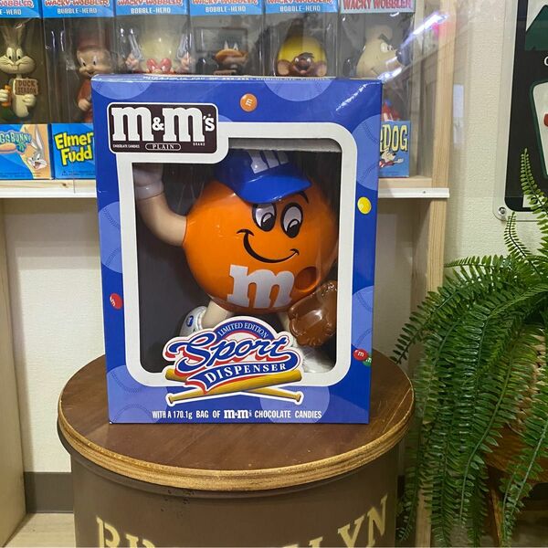 M&M’S エムアンドエムズ ディスペンサー スポーツ オレンジ 箱付