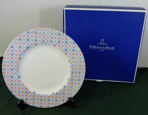 [IM] 未使用 ドイツ ビレロイ　ボッホ 　平皿　約28cm　皿　プレート　食器　花柄　箱付き Villeroy&Boch 