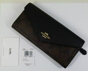 [IM] 未使用 COACH コーチ シグネチャー ウォレット SIGNATURE SLIM ENVELOPE WALLET 3034 IMAA8 財布　長財布