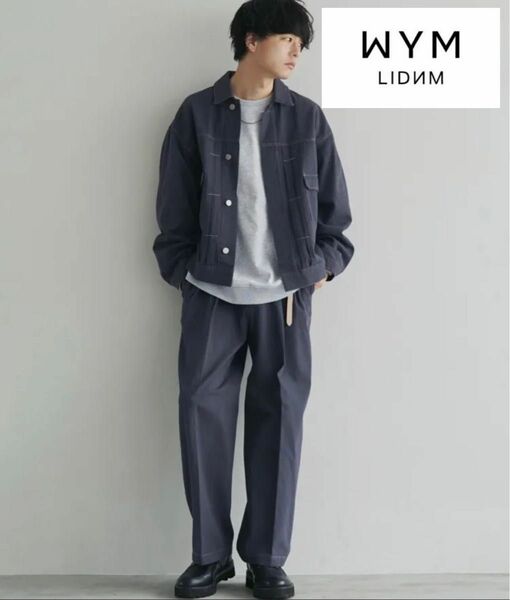 WYM LIDNMウィムHEAVY OZ WIDE DENIM SET-UP