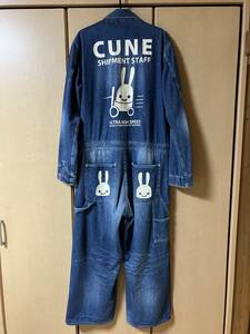 ★激レア★CUNE キューン SHIPMENT STAFF デニム つなぎ オールインワン Lサイズ 