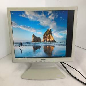 □SHARP 17インチ 液晶モニター 液晶ディスプレイ LL-173C-W(W) 【動作品】