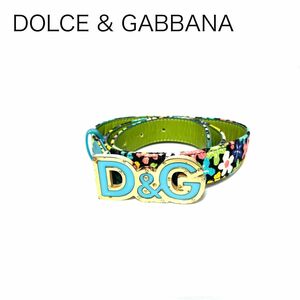 DOLCE&GABBANA ドルチェ&ガッバーナ 花柄ベルト