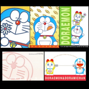 絵葉書 アニメ ドラえもん DORAEMON ショウワノート SHOWA NOTE 絵柄の異なる5枚セット 未使用 オリジナル透明袋入保管品 ハガキ (c)