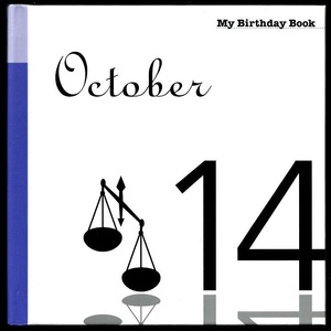 本 書籍 「マイ・バースデー・ブック 10月14日」 デアゴスティーニ・ジャパン ハードカバー 誕生日