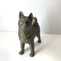 金属製 置物 犬 イヌ 戌 干支 オブジェ 動物 インテリア レトロ 高さ18cm_画像2