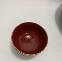 山中漆器 KANSAI urushi 大鉢 椀 しゃもじ セット ぬくもり鉢 やまもと寛斎 合成漆器 お椀 和食器 漆器 汁椀 和柄 寿司鉢 未使用_画像5