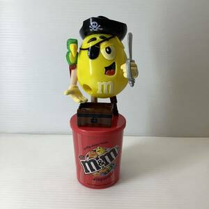 m&m's エムアンドエムズ チョコレート ディスペンサー 黄色 イエロー 海賊 船長 人形 フィギュア アメリカン雑貨 レトロ