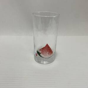片岡鶴太郎 デザイン 西瓜 ペアグラス タンブラー ロックグラス ガラス コップ タンブラーグラス 2個セットの画像2