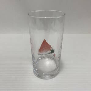 片岡鶴太郎 デザイン 西瓜 ペアグラス タンブラー ロックグラス ガラス コップ タンブラーグラス 2個セットの画像3