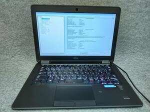 Dell Latitude E7250 i7-5600U Bios確認 ジャンク 4158