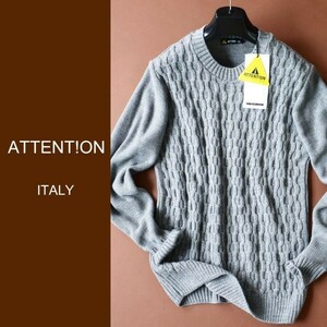 dn231●S●M●L●XL●選択可●中部イタリアの街着ブランド●模様編みニットセーター●イタリア製●