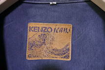 80's KENZO JEANS Vintage Denim Jacket size L ケンゾージーンズ デニムジャケット 日本製_画像6