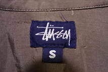 90's OLD STUSSY Shirts Jacket size S USA製 ウールシャツ ジャケット チェック柄 紺タグ ビンテージ_画像5