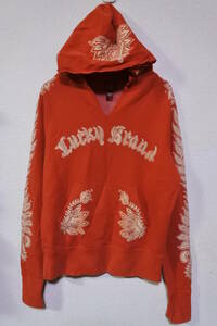 00's Lucky Brand Tatoo Hoodie size S ラッキーブランド スウェット パーカー マカオ製 Y2K